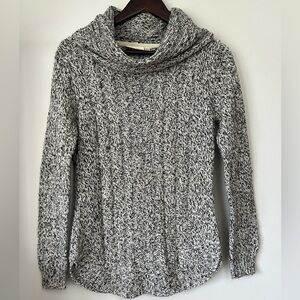 RD Style Women's Harriette Cowl Neck Sweater Gray Black & White Women’s XS